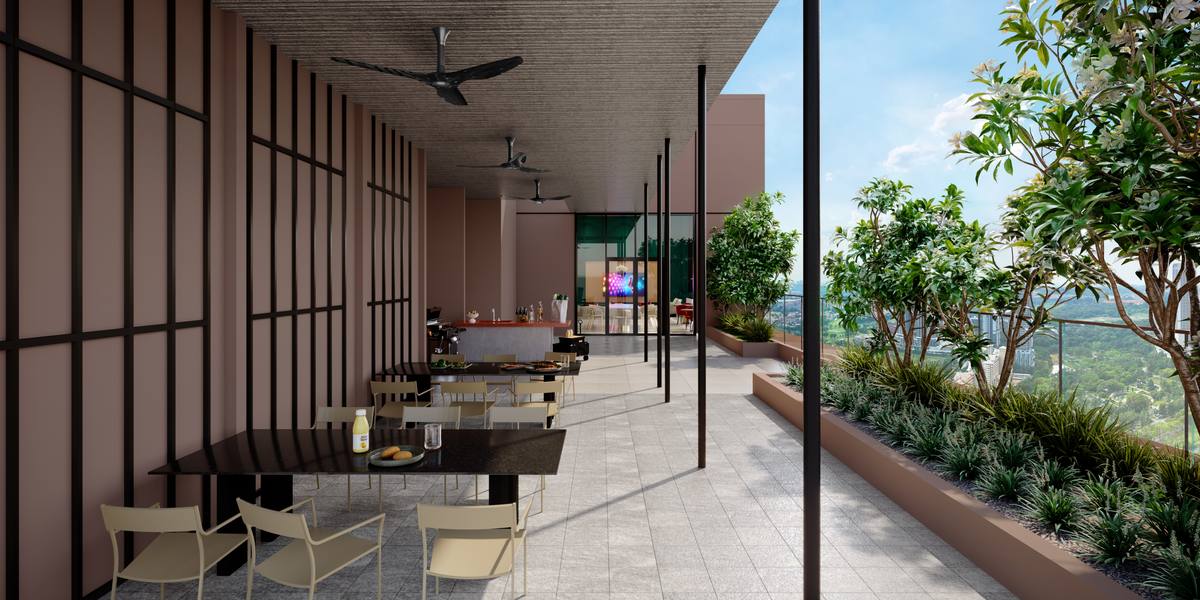 Queenswoodz Sky BBQ Terrace Rooftop Facility